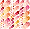 Seamless Abstract Pattern With Watercolor Bright Circles