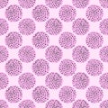 Seamless abstract pink polka dot pattern Royalty Free Stock Photo