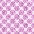 Seamless abstract pink polka dot pattern Royalty Free Stock Photo