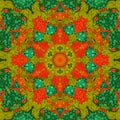 Seamless abstract pointillism circles geometric pattern