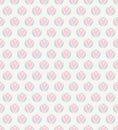 Seamless abstract primitive romantic love pattern.Simple design circles hearts.pastel palette pink. Modern endless print
