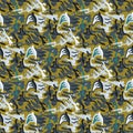 Seamless abstract psychedelic urban colorful pattern