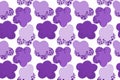 Seamless abstract purple coulds Background
