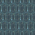 Seamless abstract retro geometric pattern. Zipper ovals, circles and sliders