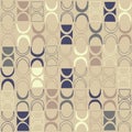 Seamless abstract retro mid-century modern pattern