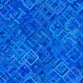 Seamless abstract square pattern background - vector illustration from diagonal squares in blue tones Royalty Free Stock Photo