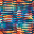 Seamless abstract stripes print. Vector multi colored illustration. Original mottled pattern.