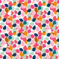 Seamless abstract texture. Geometric pattern with colourful shapes. Vector illustration Royalty Free Stock Photo