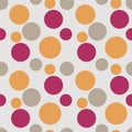 Seamless abstract textures. Retro pattern, minimalistic drawn elements, repeating dots and spots. Textile, wrapping paper Royalty Free Stock Photo