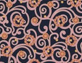 Seamless abstract traditional flower pattern