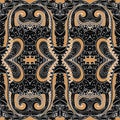 Seamless Abstract Tribal Pattern (Vector) Royalty Free Stock Photo