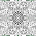 Seamless Abstract Tribal Pattern (Vector) Royalty Free Stock Photo