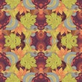 Seamless Abstract Tribal Pattern (Vector) Royalty Free Stock Photo