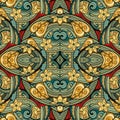 Seamless Abstract Tribal Pattern Vector Royalty Free Stock Photo