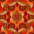 Seamless Abstract Tribal Pattern Vector Royalty Free Stock Photo