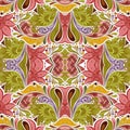 Seamless Abstract Tribal Pattern Vector Royalty Free Stock Photo