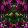 Seamless abstract tye dye pattern. Royalty Free Stock Photo