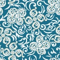 Seamless abstract vector floral wallpaper