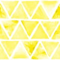 Seamless abstract watercolor retro triangular background