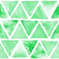 Seamless abstract watercolor retro triangular background