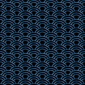 Seamless abstract wave pattern-japanese background pattern