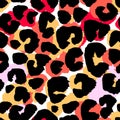 Seamless abstract wild exotic animal print. Royalty Free Stock Photo