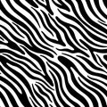 Seamless abstract zebra skin pattern background. Decorative design freehand creative paint. Texture chaotic element. Royalty Free Stock Photo