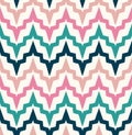 Seamless abstract zigzag wave pattern