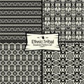 Seamless abtract vector doodle tribal, Ethnic pattern collection