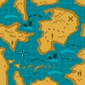 Seamless adventure map pattern