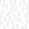 Seamless Aesthetic Pattern with Cute Drops