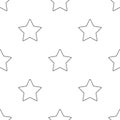 Seamless Aesthetic Pattern with Cute Stars
