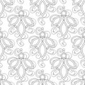 Seamless Aesthetic Pattern with Magical Crystals