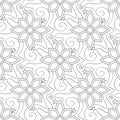 Seamless Aesthetic Pattern with Mystical Cosmic Flowers Royalty Free Stock Photo