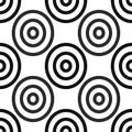 Seamless African Adinkra Pattern - black and white digital art ritual symbols and screen printing nations and tribes Akans of Royalty Free Stock Photo