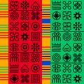 Seamless African Adinkra pattern.