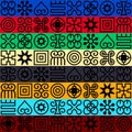 Seamless African Adinkra pattern.