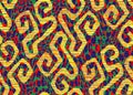 Seamless African Print fabric, Ethnic handmade ornament for your design, tribal pattern motifs geometric elements. Vector texture