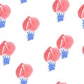 Seamless air balloon's pattern