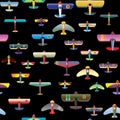 Seamless aircraft background pattern
