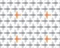 Seamless Airplane Commercial Flight Pattern