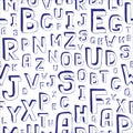 Seamless Alphabet Background