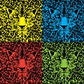 Seamless animal fur pattern vector Royalty Free Stock Photo