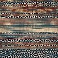 Seamless animal inspired ethnic stripe line design