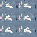 Seamless animal pattern Royalty Free Stock Photo