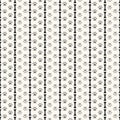 Seamless animal pattern of paw footprint and bone Royalty Free Stock Photo