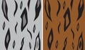 Seamless animal patterns Royalty Free Stock Photo