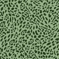 Seamless Animal Skin Cheetah Pattern, Colored Background Ready for Textile Prints. Royalty Free Stock Photo
