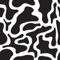 Seamless animal skin pattern. The color of a cow, a Dalmatian dog, a giraffe