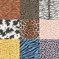 Seamless animal skin pattern Royalty Free Stock Photo